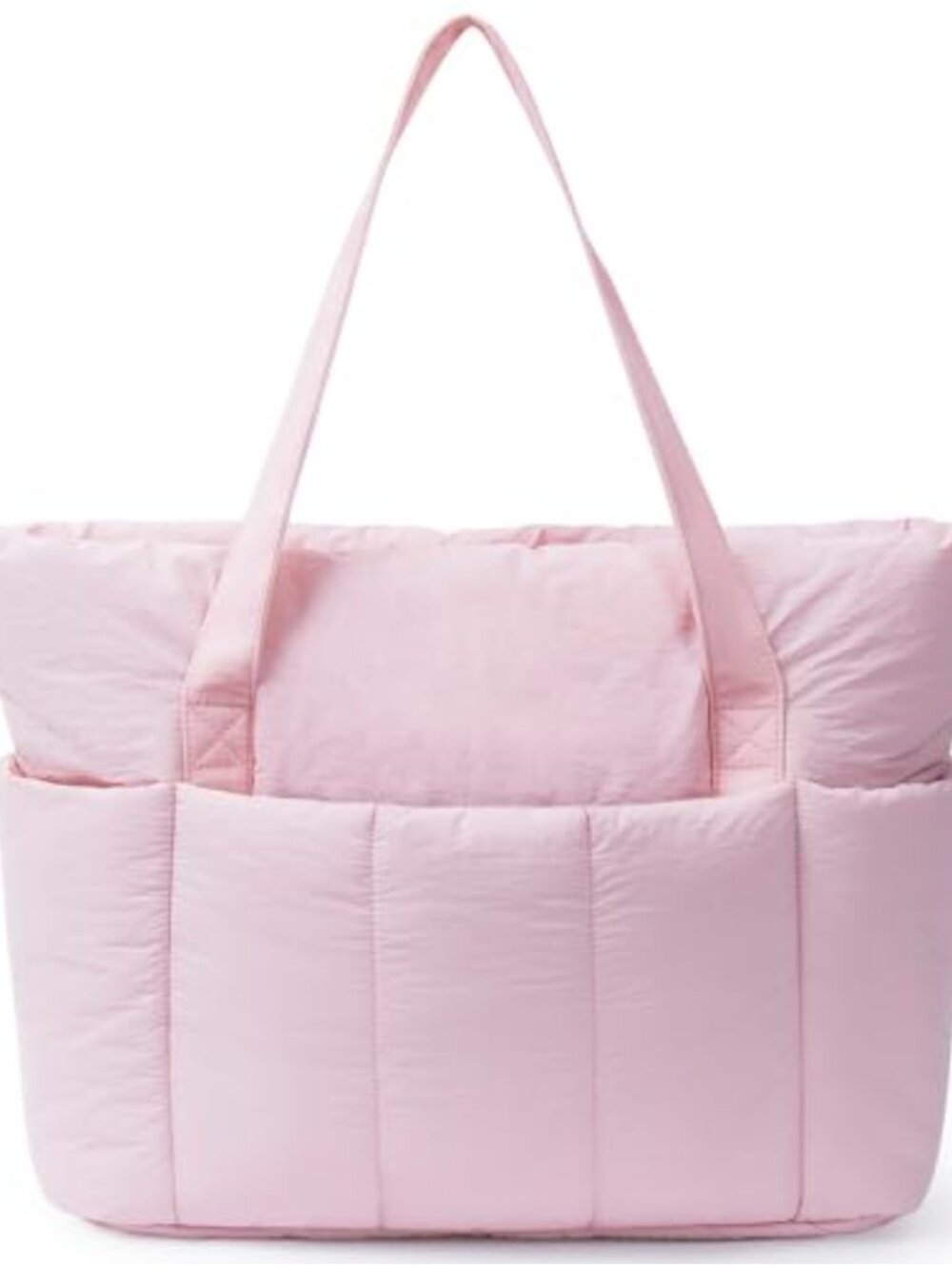 Nylon Puffer Tote Bag Women 15.6" Laptop Work Travel Nurse Teacher
